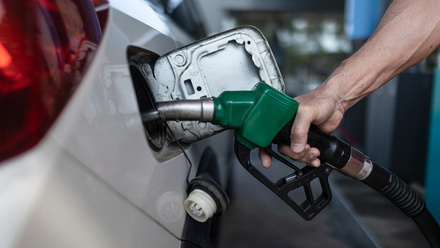 filling up the car with petrol