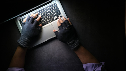 cyber hacking in the night